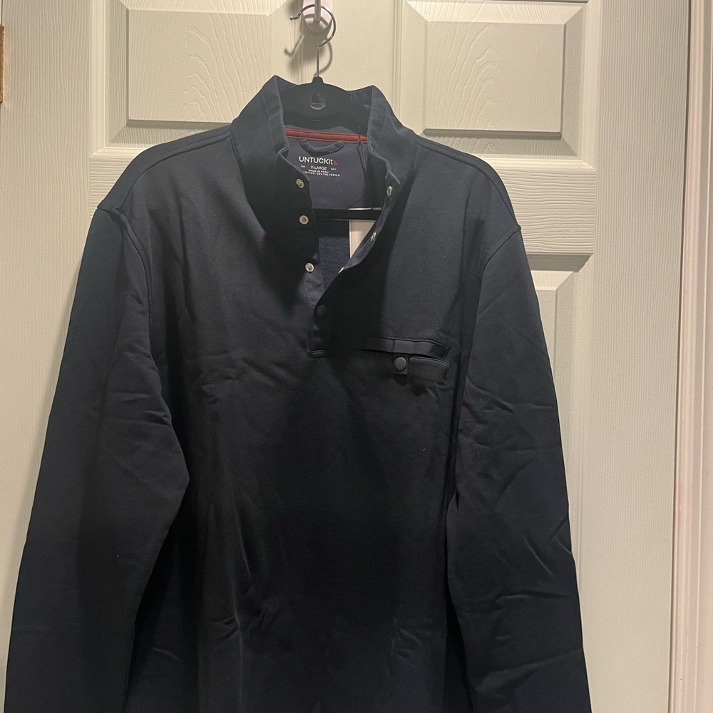 UNTUCKit Black Lightweight Shirt Jacket